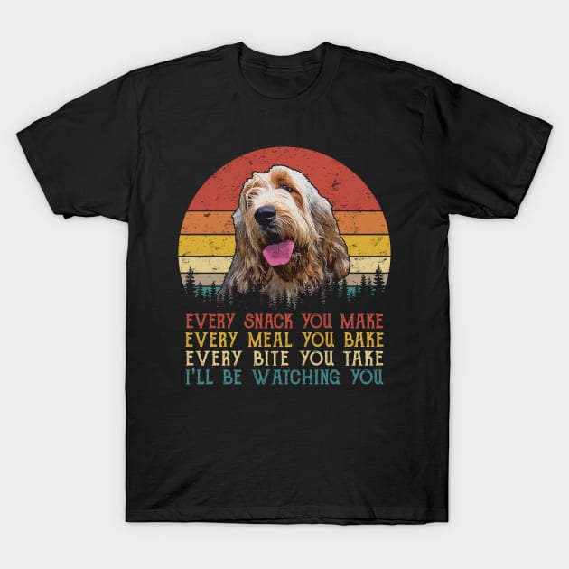 Vintage Every Snack You Make Every Meal You Bake Otterhound T-Shirt by SportsSeason